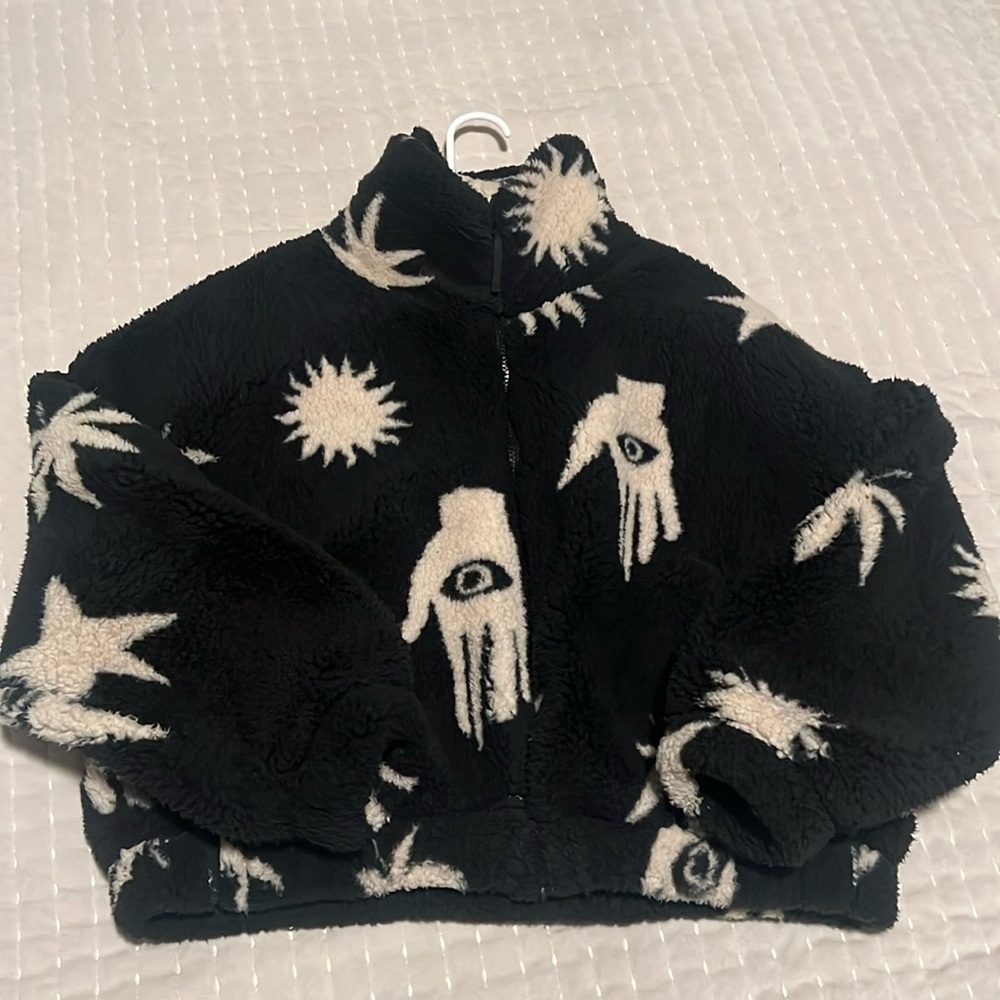 UO Olivia Printed Sherpa Jacket